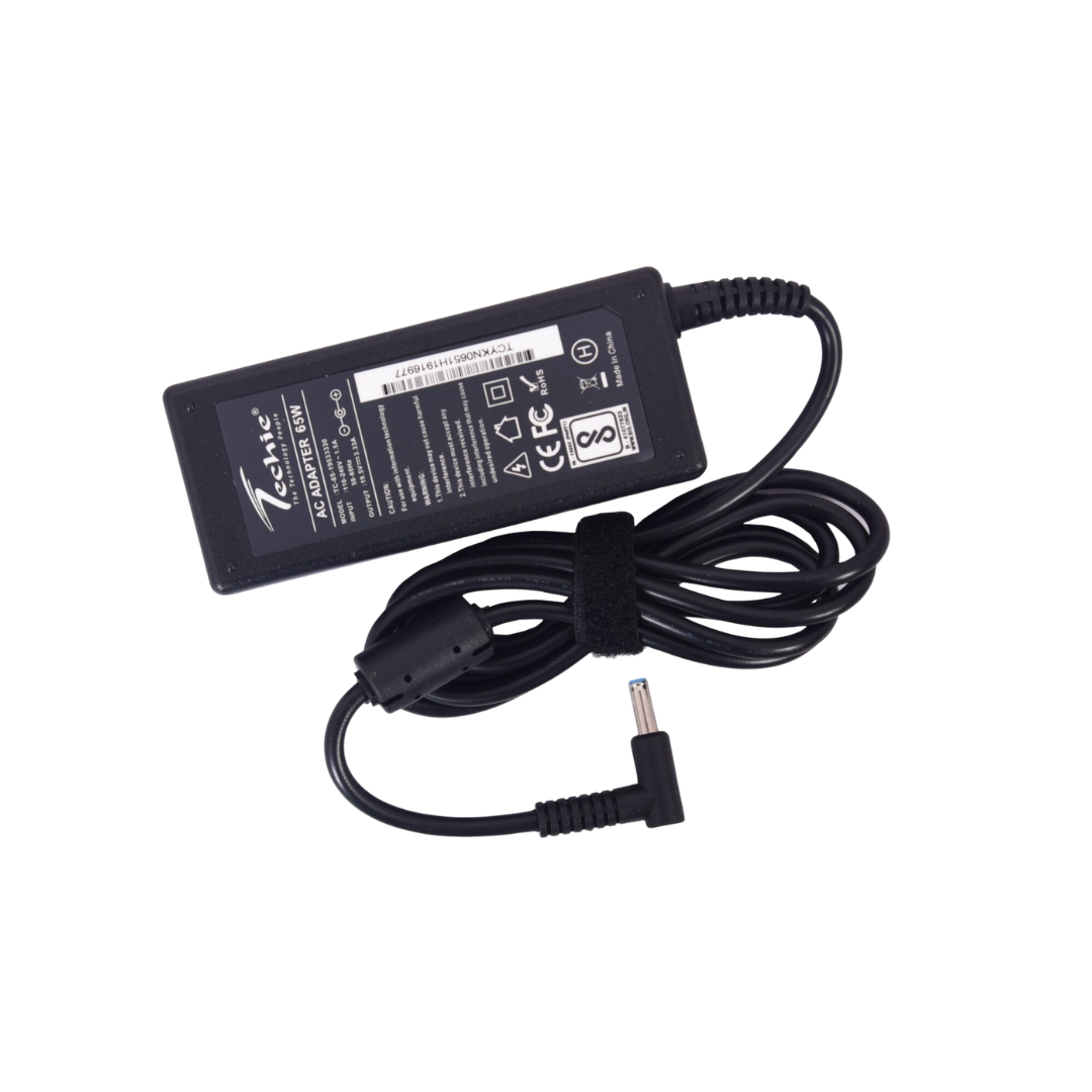 Techie Compatible HP 65W Laptop Charger for 250 G2 G3 G4 G5 15-R Series (19.5V, 3.33A)